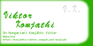 viktor komjathi business card