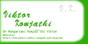 viktor komjathi business card